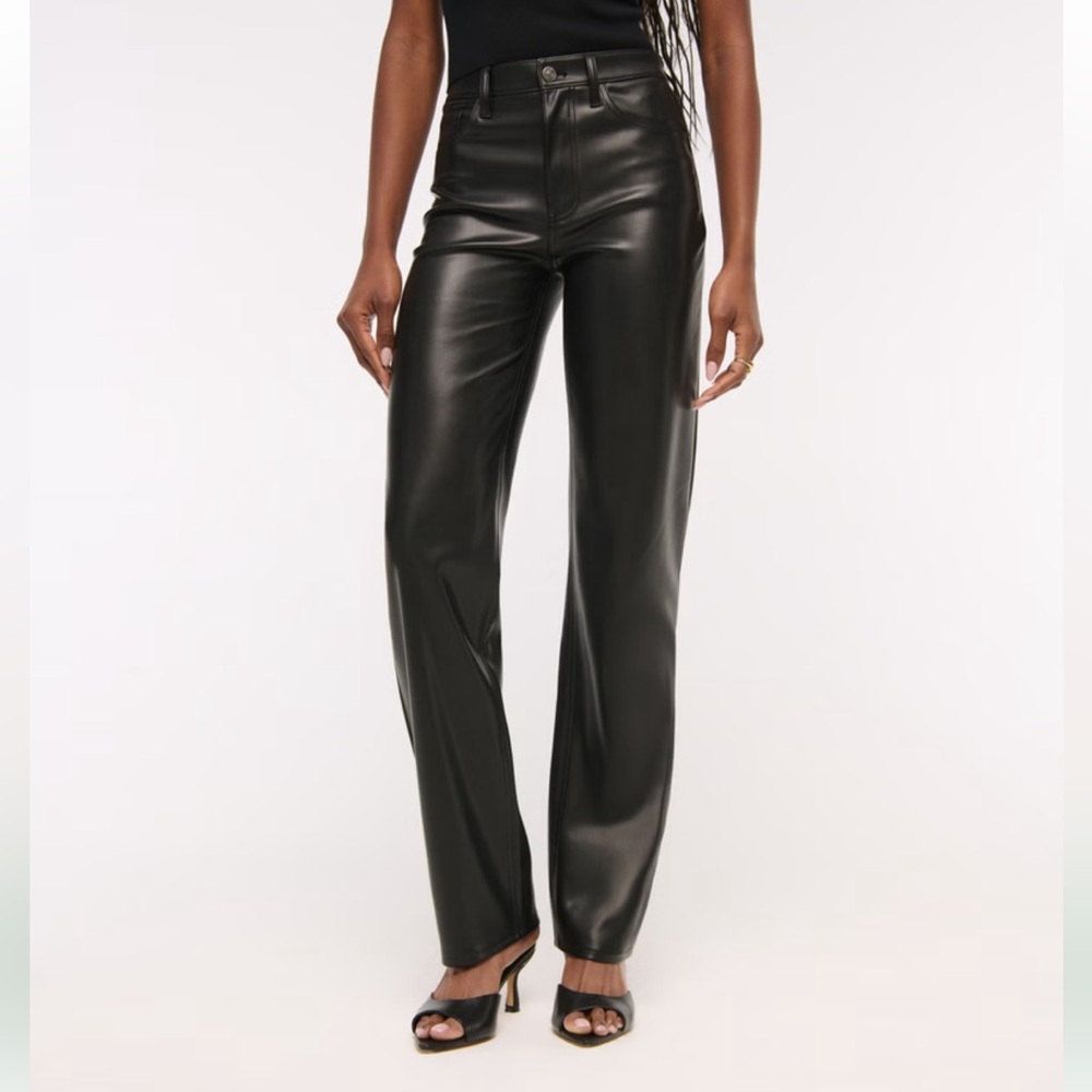 Abercrombie leather 90’s Pants